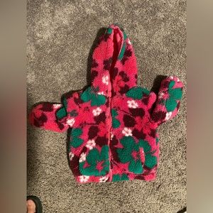 Tucker + Tate toddler girls reversible jacket Sz 3T 
flowers pink